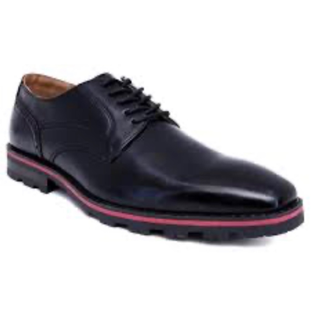 NINE WEST Larsen mens Dress Shoes Size 12 Oxford Derby Black Lace up
